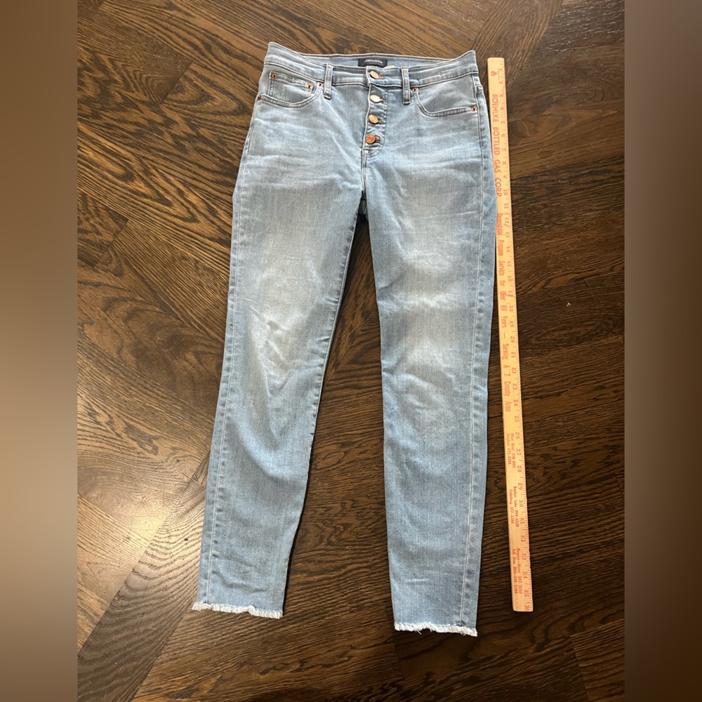J. Crew butterfly 27 Women's Light Blue Jeans high-rise toothpick stretch skinny